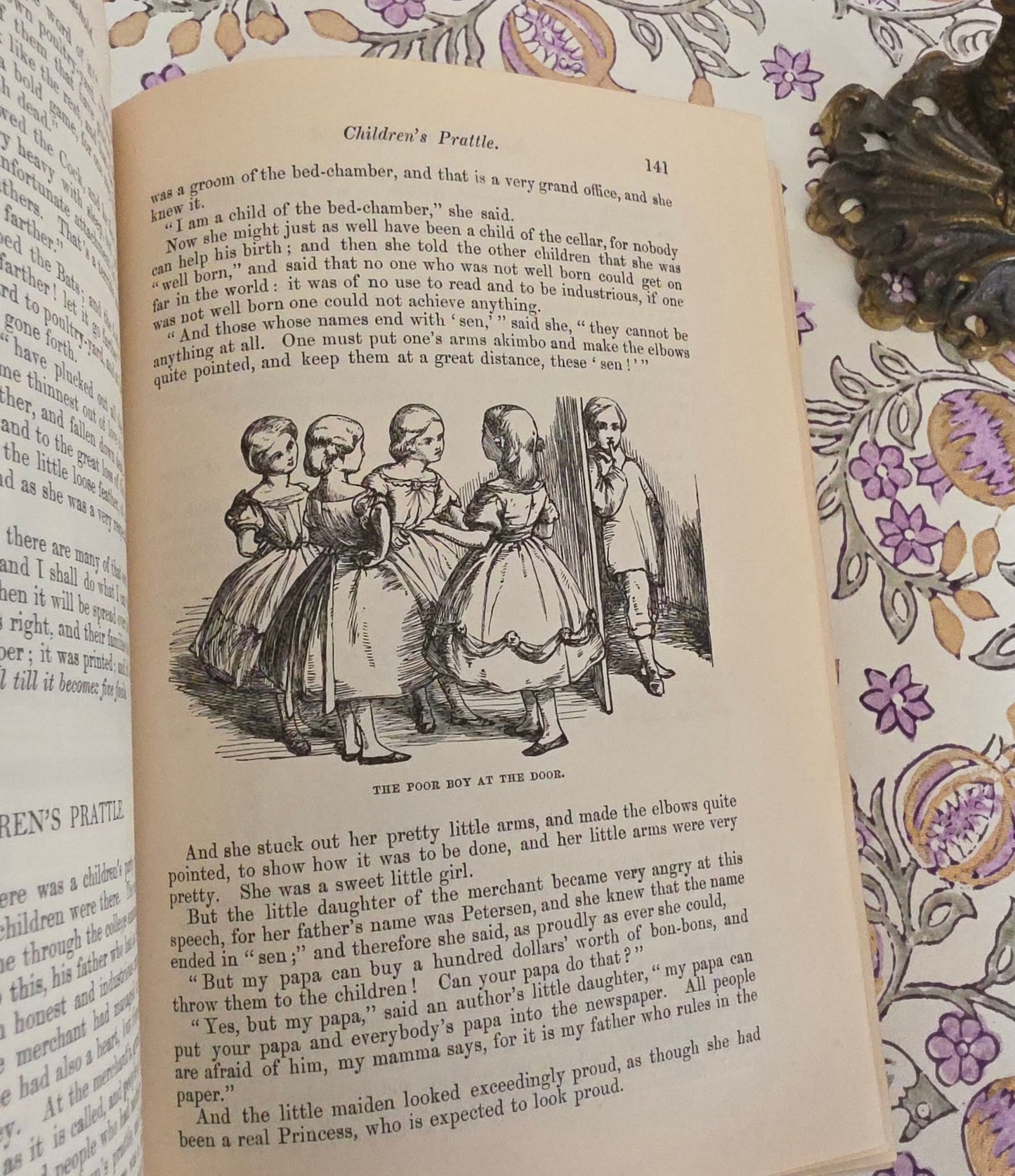 1880s Andersen's Stories For the Household / Antique Illustrated Decorative Book