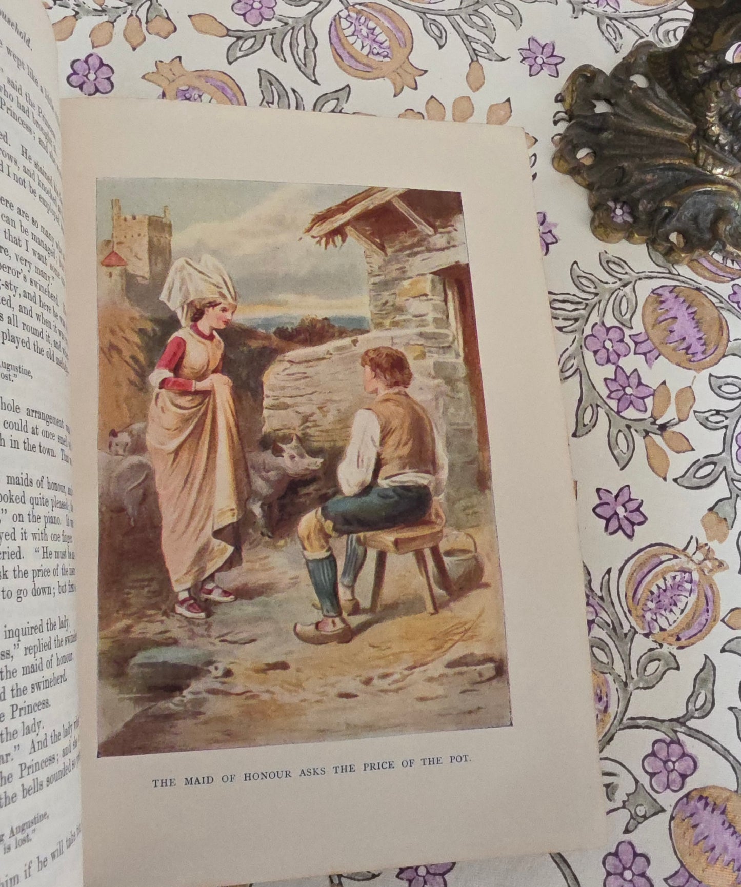 1880s Andersen's Stories For the Household / Antique Illustrated Decorative Book