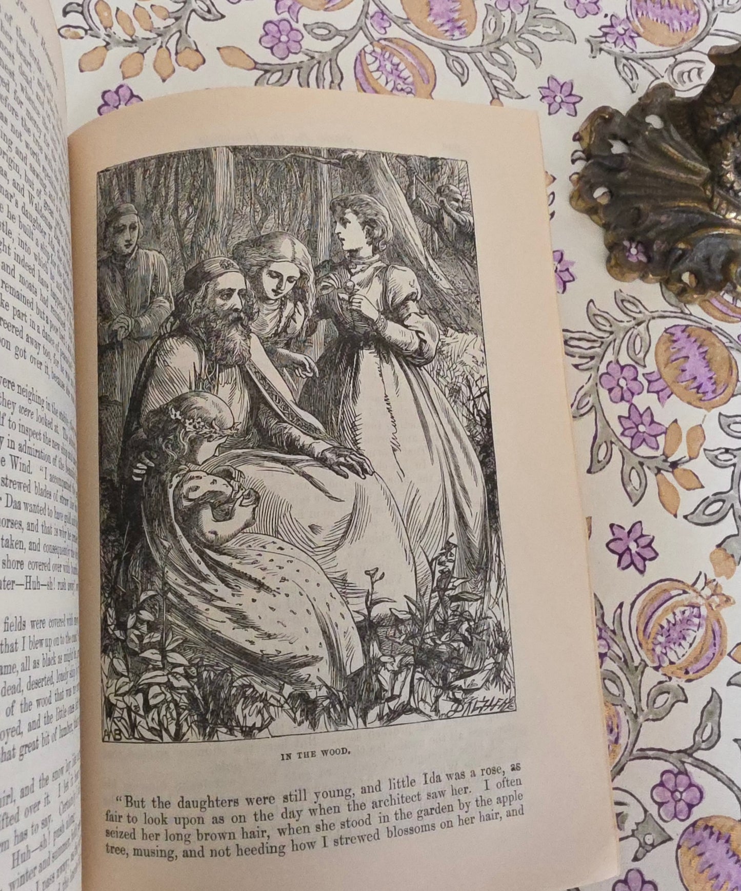 1880s Andersen's Stories For the Household / Antique Illustrated Decorative Book