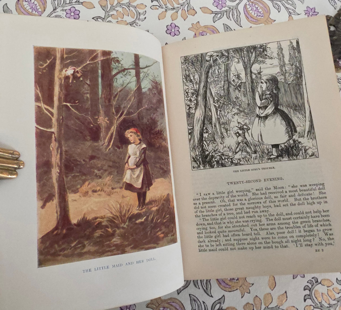 1880s Andersen's Stories For the Household / Antique Illustrated Decorative Book