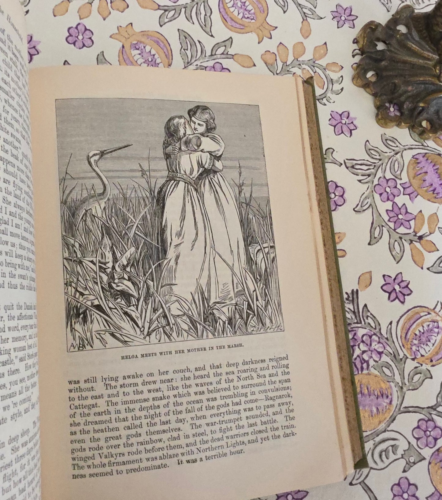 1880s Andersen's Stories For the Household / Antique Illustrated Decorative Book