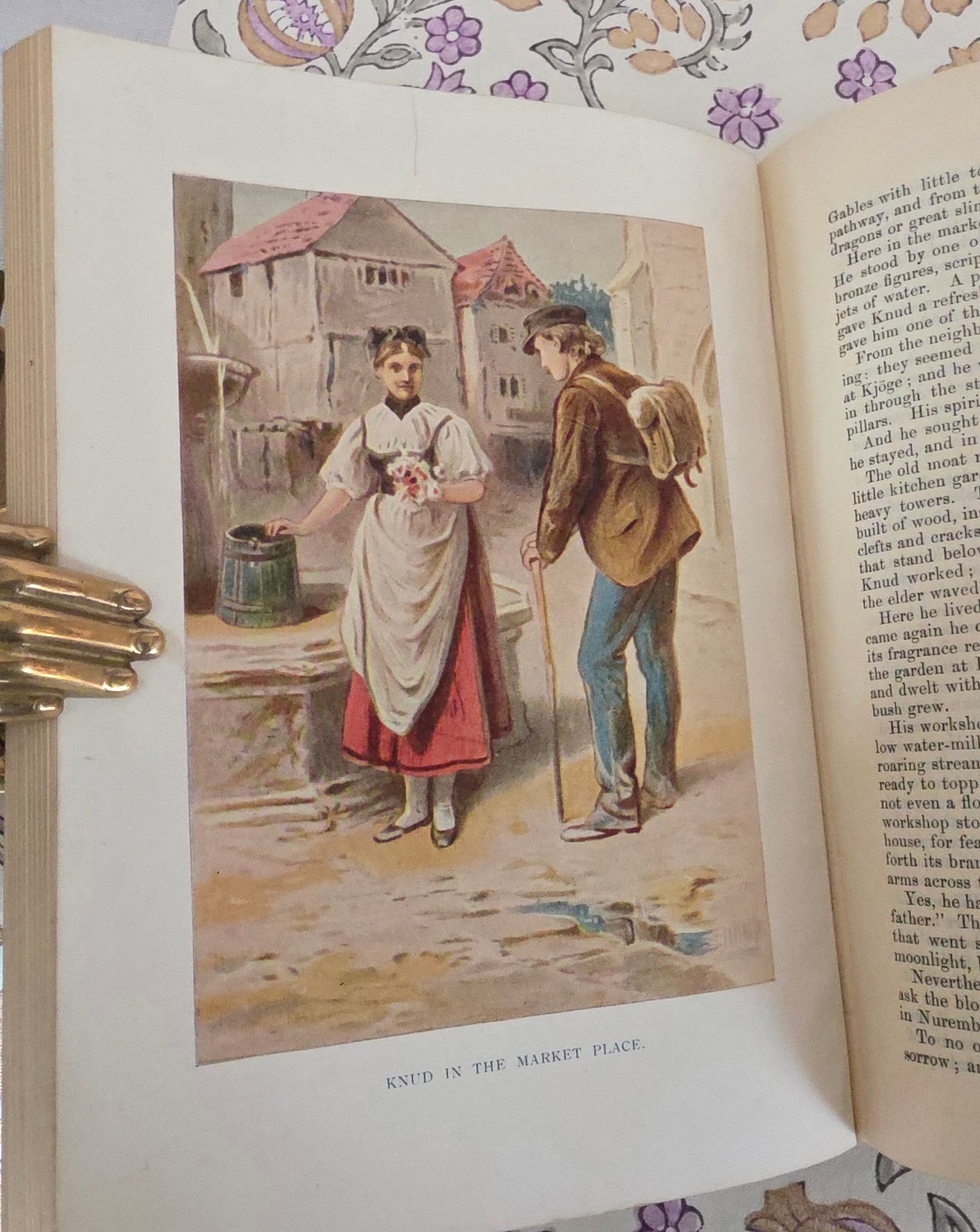 1880s Andersen's Stories For the Household / Antique Illustrated Decorative Book