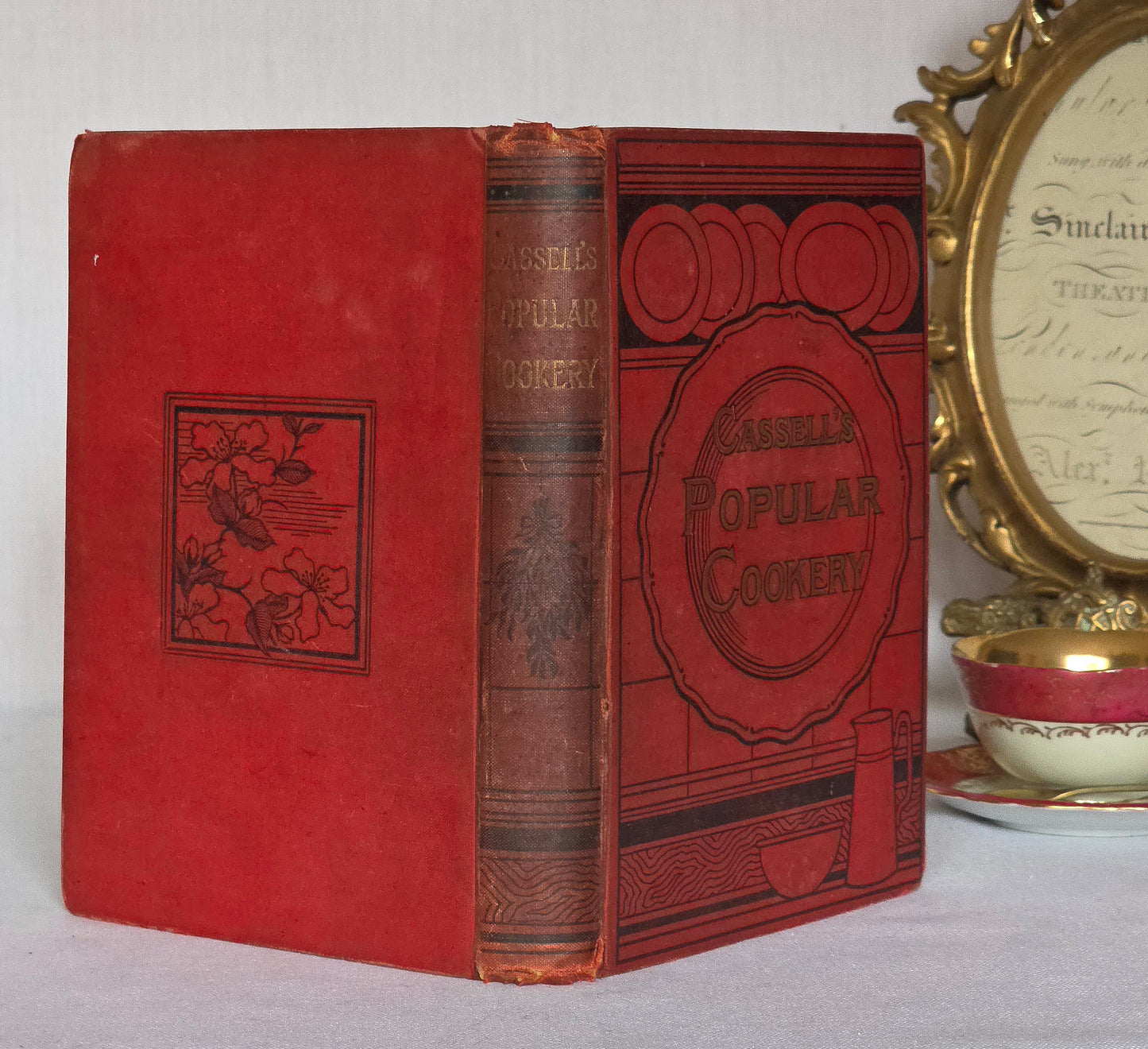 1890 Cassell's Popular Cookery - Colour Plates - Vintage Ads