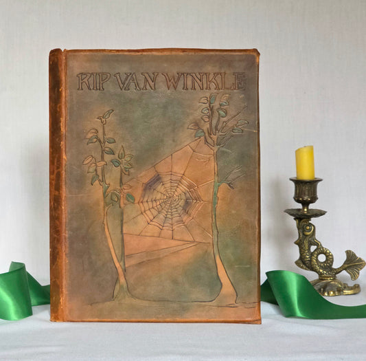 1919 Unique Copy of Rip Van Winkle in a Custom Leather Binding