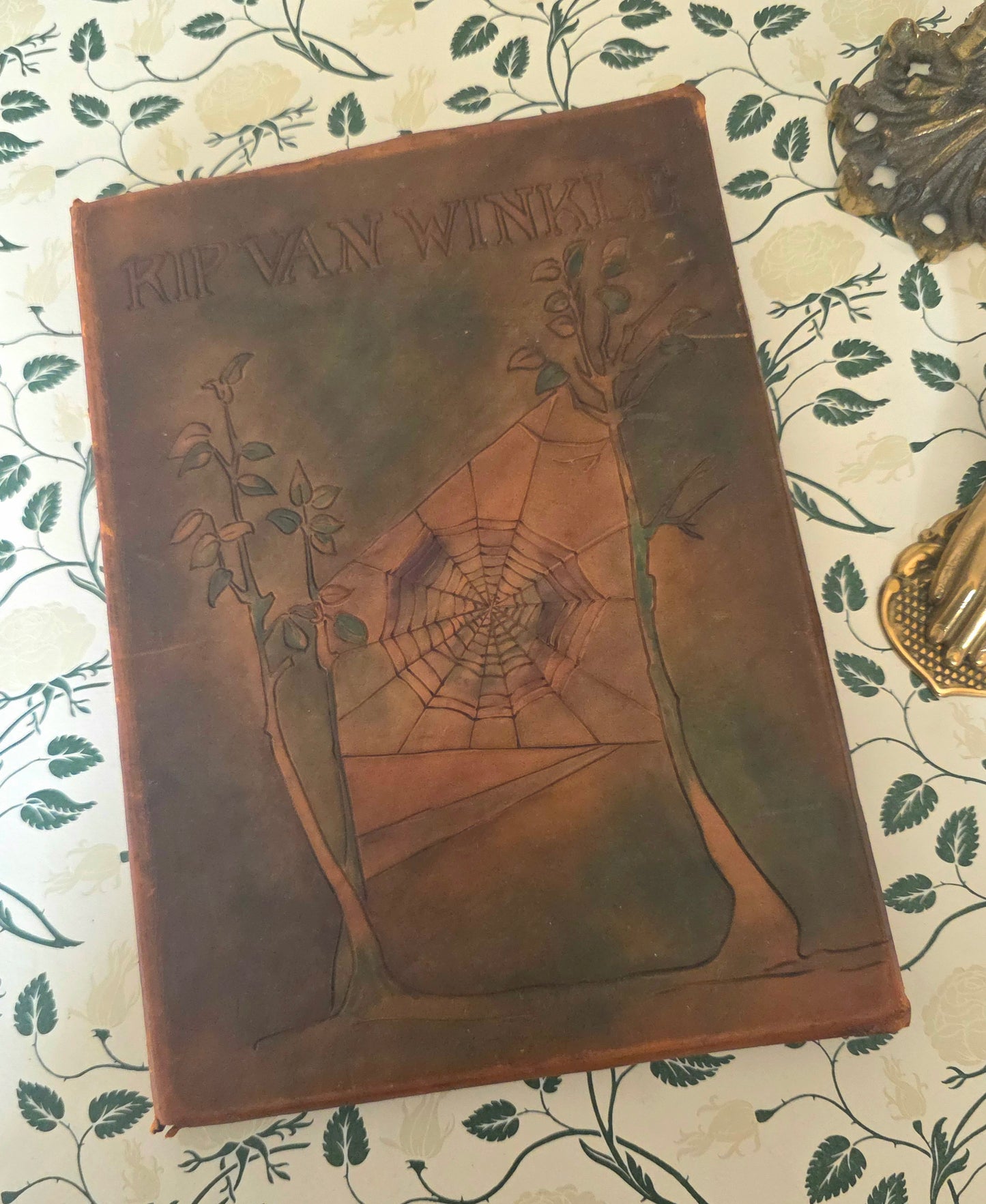 1919 Unique Copy of Rip Van Winkle in a Custom Leather Binding