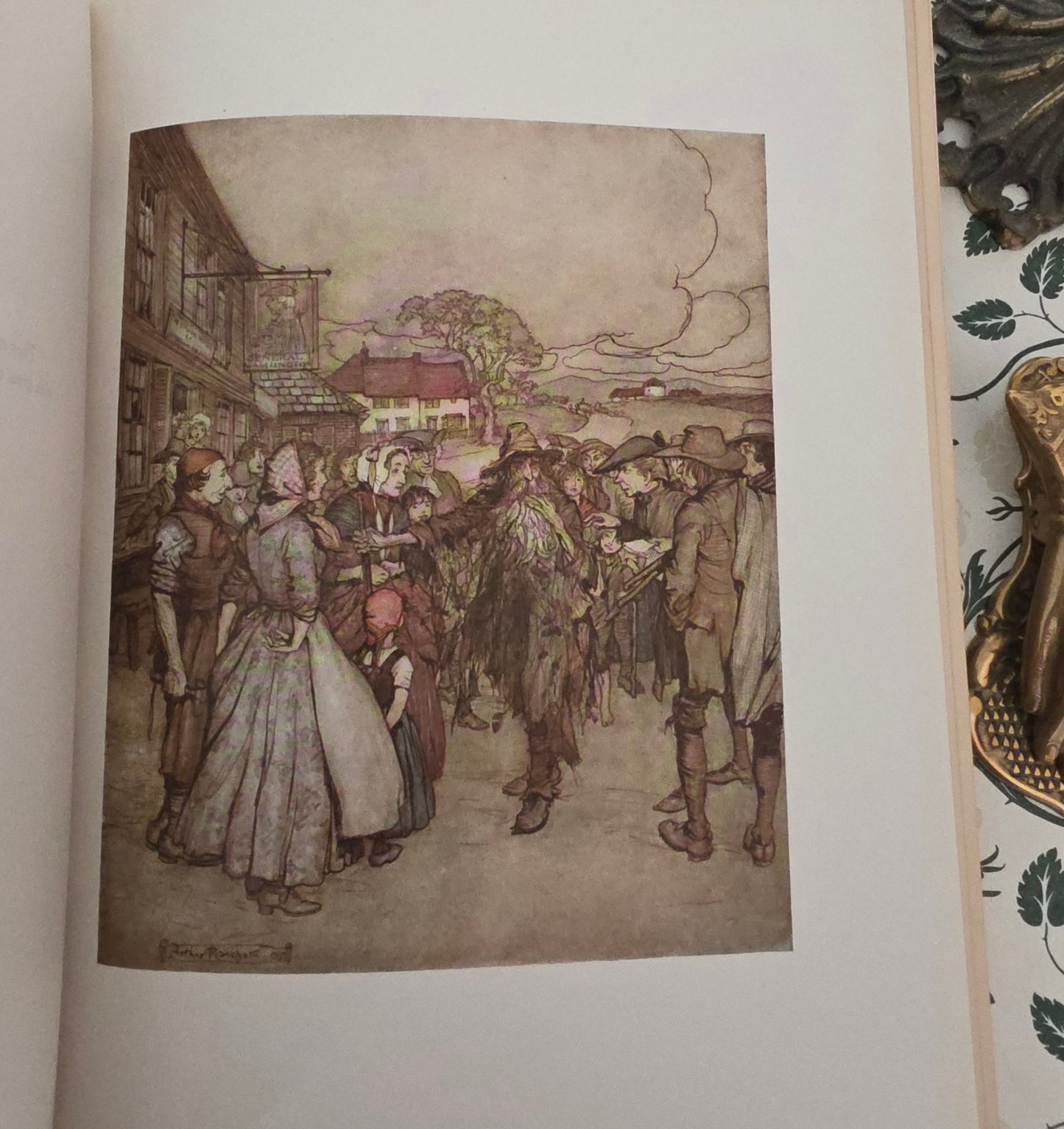 1919 Unique Copy of Rip Van Winkle in a Custom Leather Binding