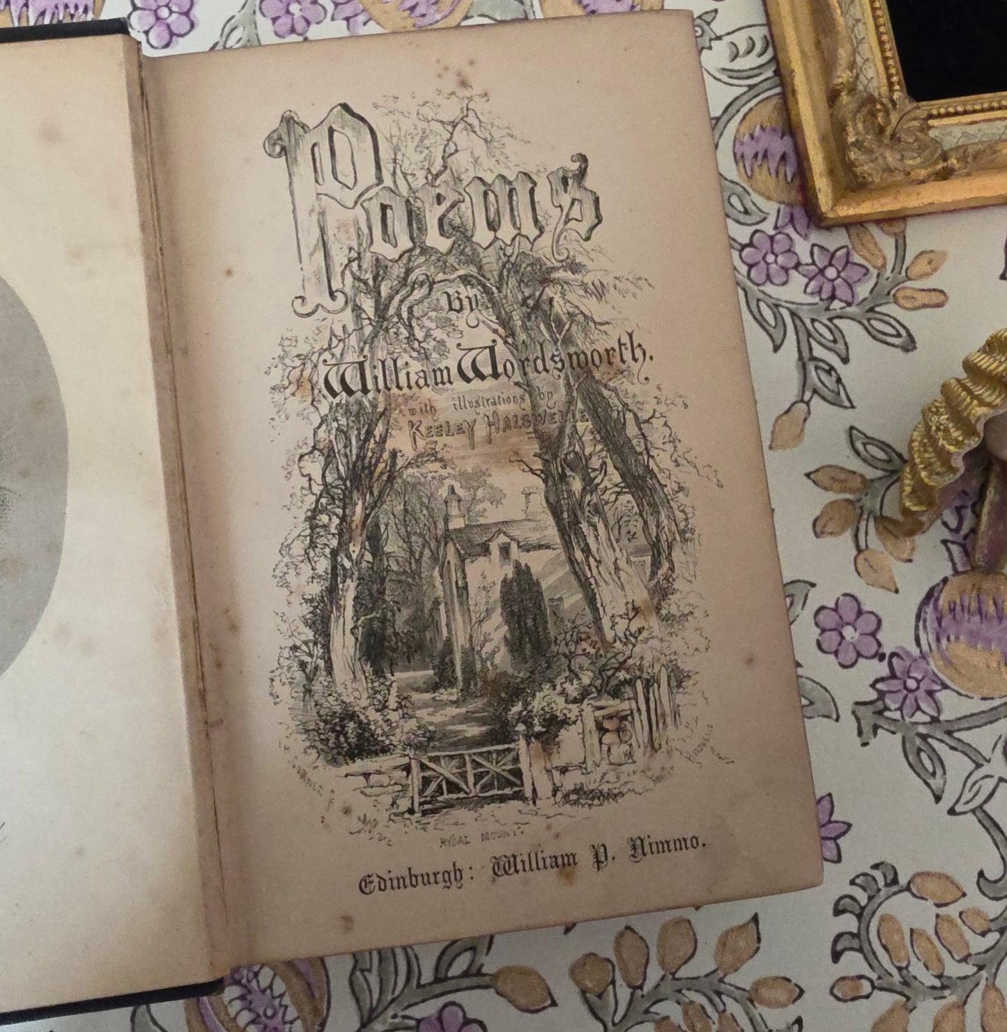 1879 Poems by William Wordsworth : Illustrated Antique Book