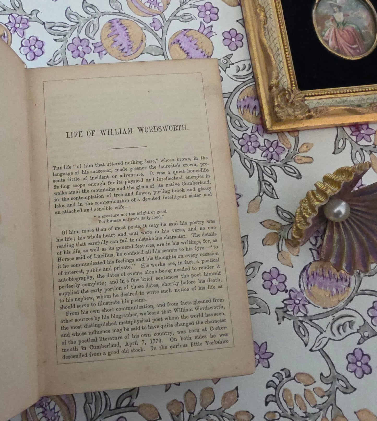 1879 Poems by William Wordsworth : Illustrated Antique Book