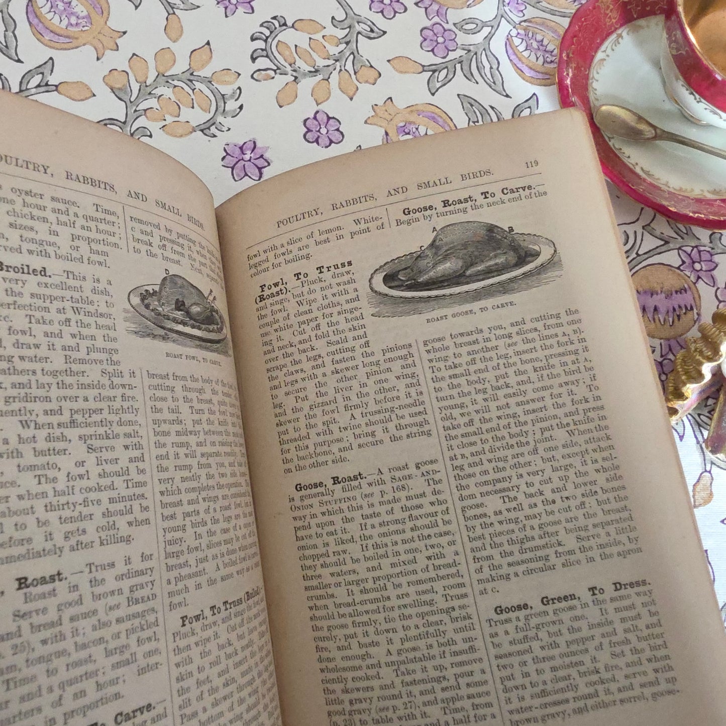 1890 Cassell's Popular Cookery - Colour Plates - Vintage Ads