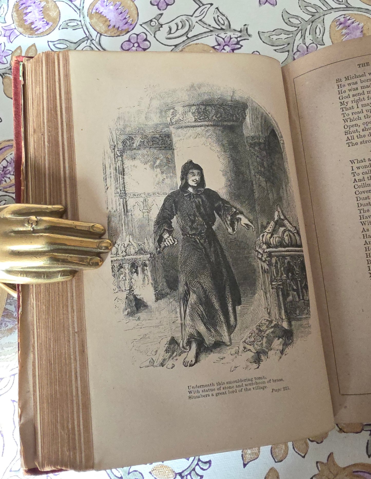 1876 Poems by Longfellow : Illustrated Antique Book