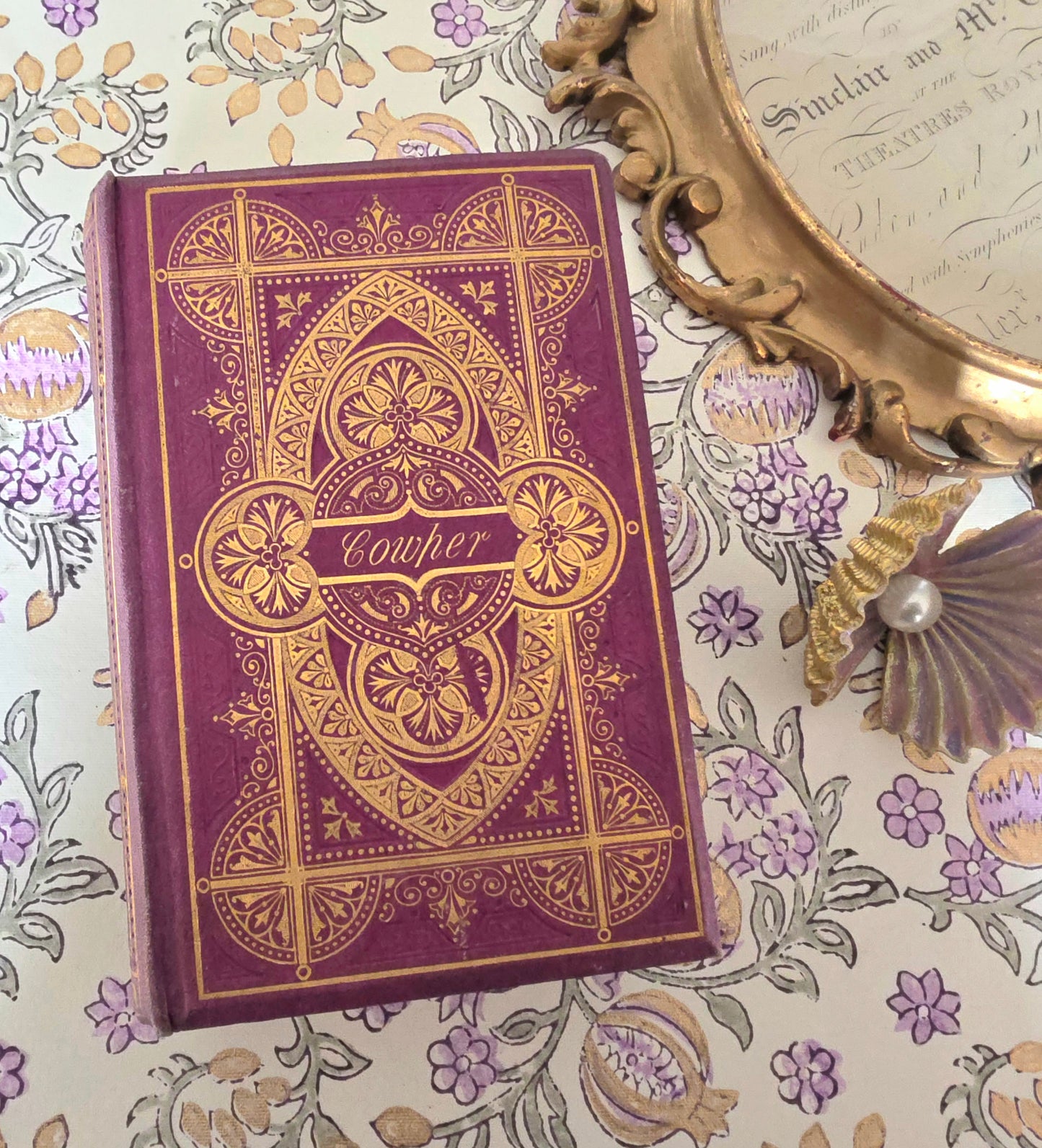 1879 Poems by William Cowper: Illustrated Antique Book