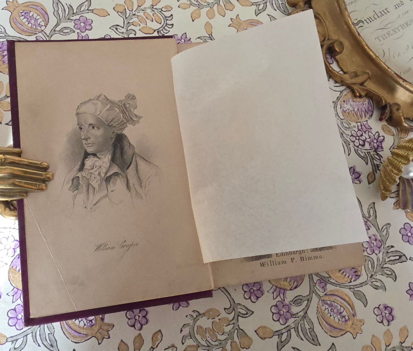 1879 Poems by William Cowper: Illustrated Antique Book