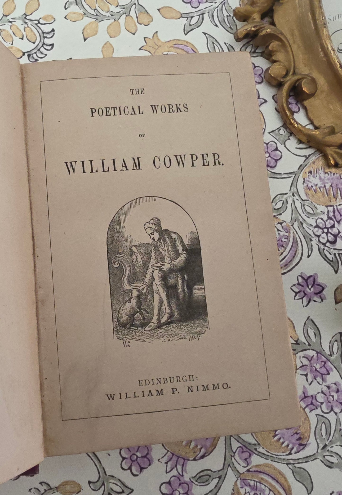 1879 Poems by William Cowper: Illustrated Antique Book