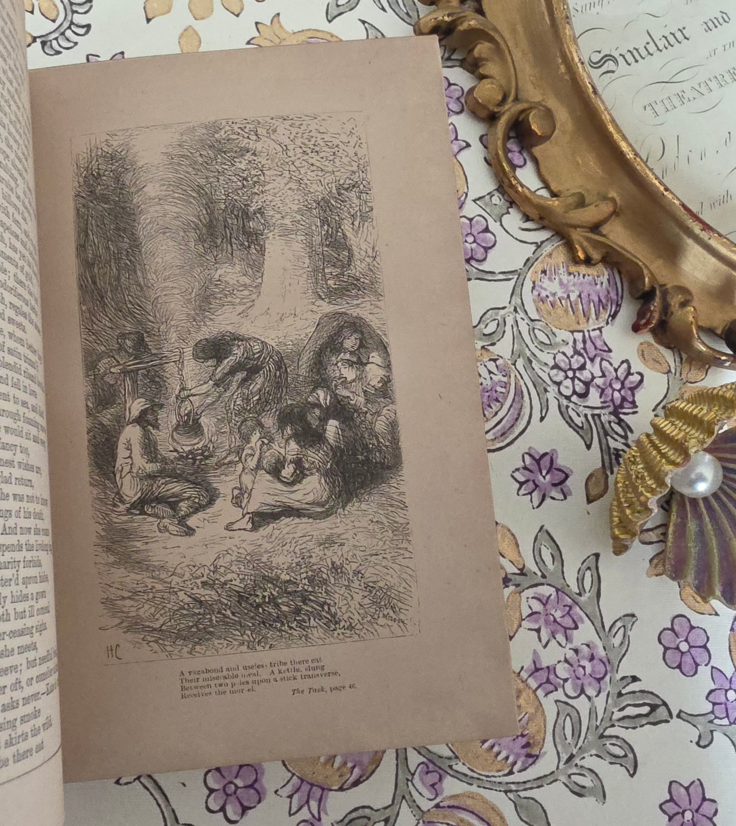 1879 Poems by William Cowper: Illustrated Antique Book