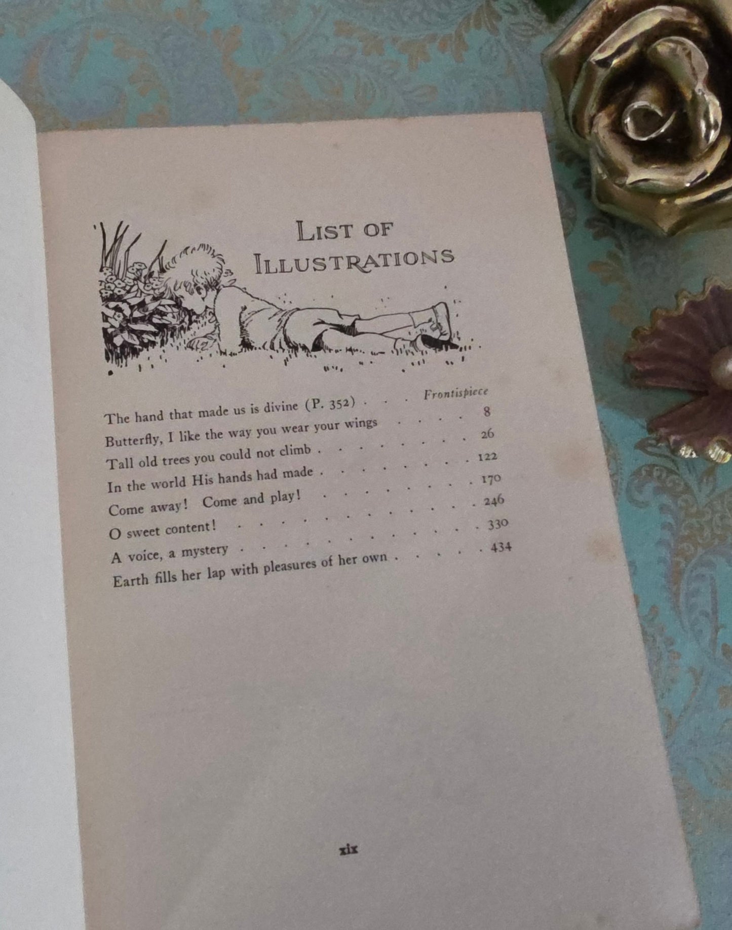 1932 A Treasury of Verse For School and Home - Colour Illustrations