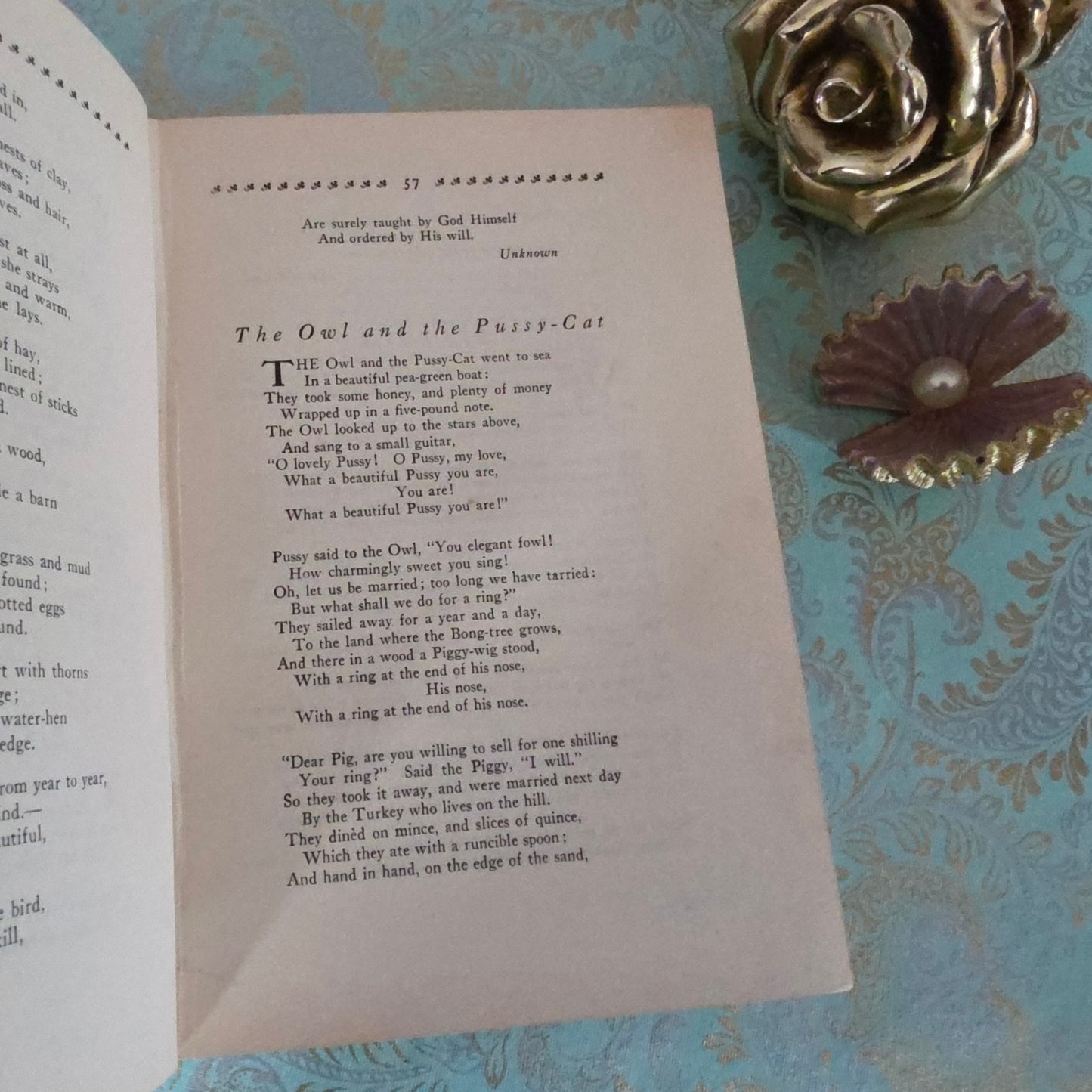 1932 A Treasury of Verse For School and Home - Colour Illustrations