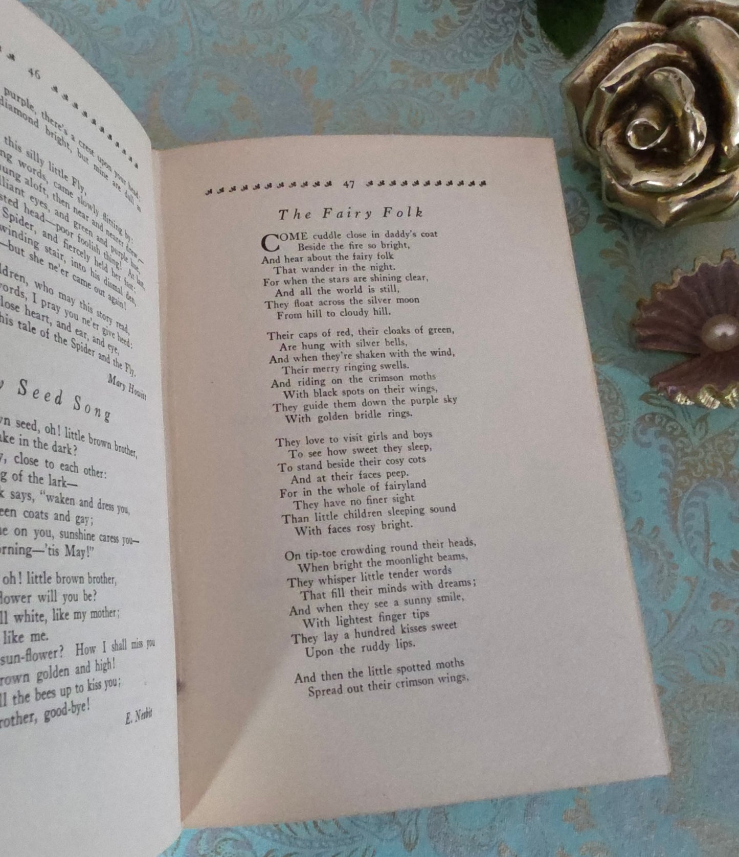 1932 A Treasury of Verse For School and Home - Colour Illustrations