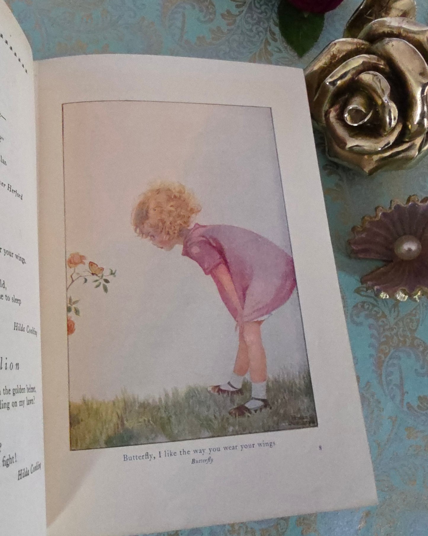 1932 A Treasury of Verse For School and Home - Colour Illustrations