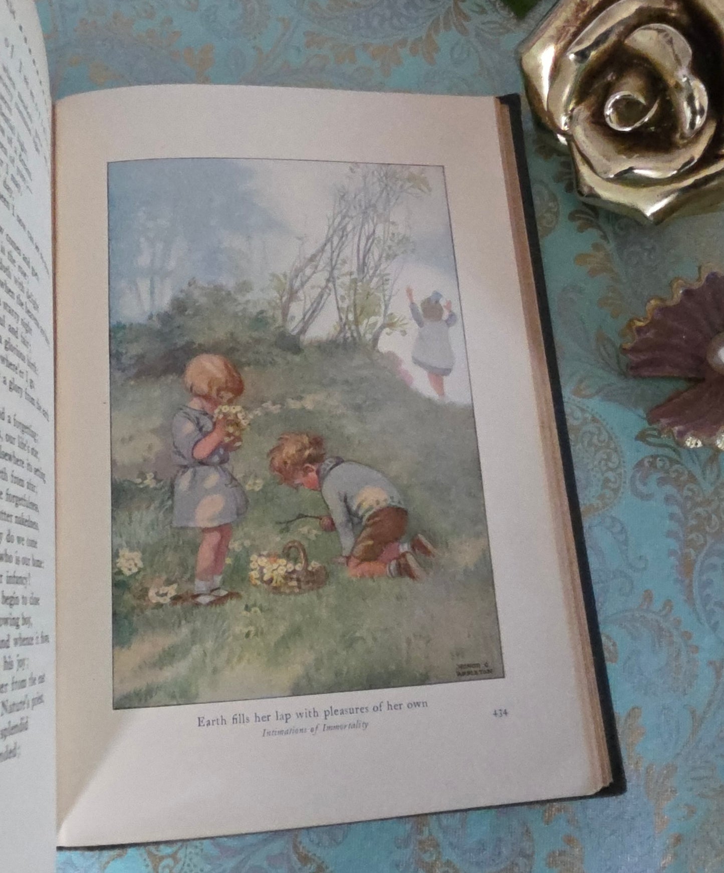 1932 A Treasury of Verse For School and Home - Colour Illustrations