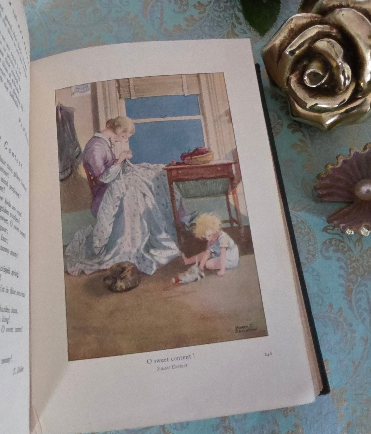 1932 A Treasury of Verse For School and Home - Colour Illustrations