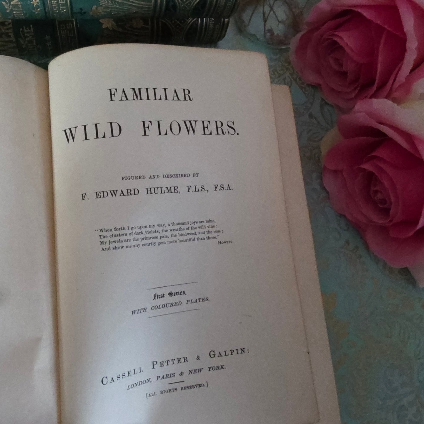1880s Complete Set in Five Volumes of Familiar Wild Flowers - 200 Colour Illustrations