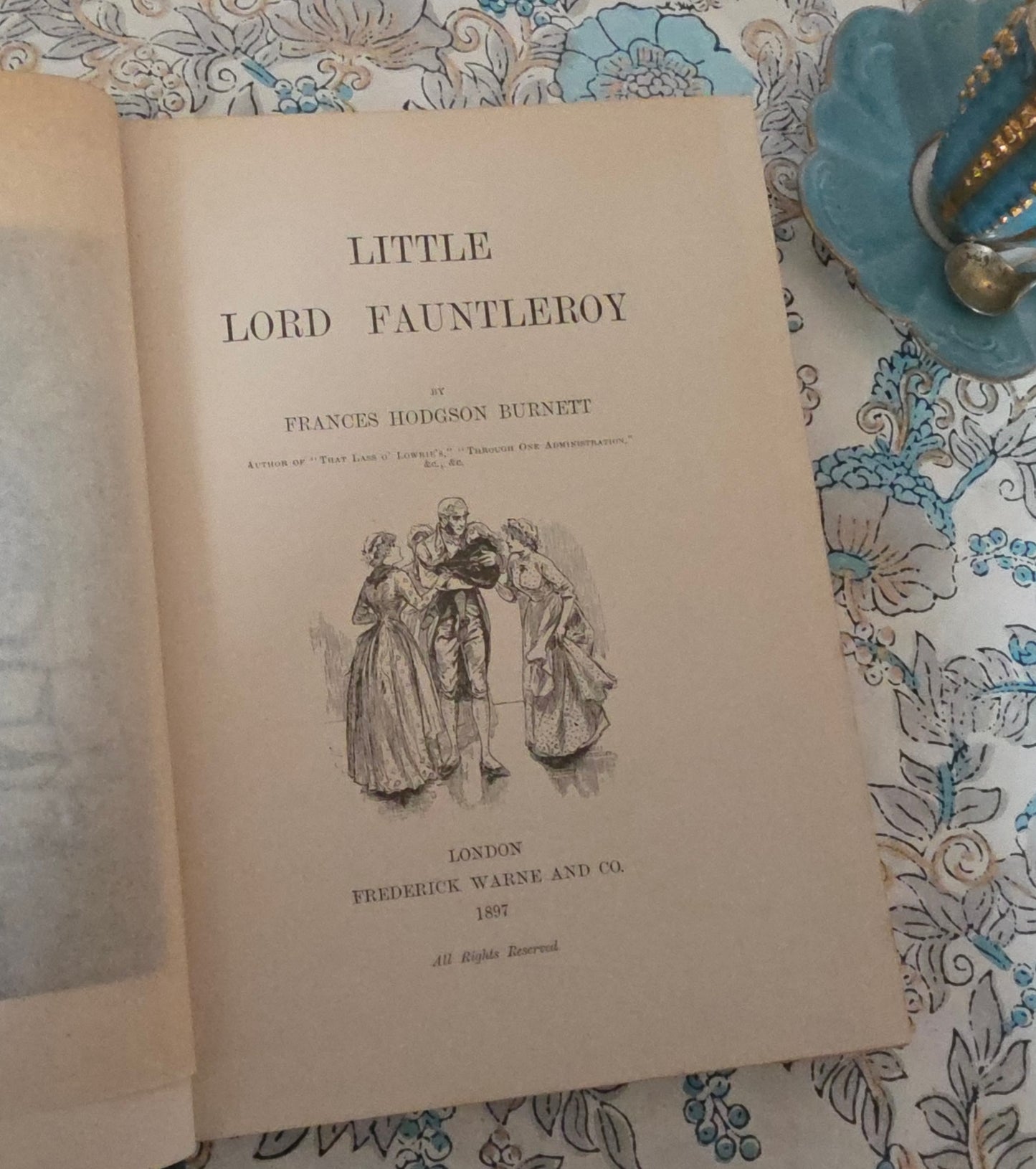 1897 Little Lord Fauntleroy by Frances Hodgson Burnett - Illustrated Antique Book