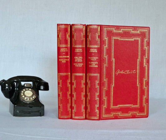 1970s Agatha Christie Collected Works Hardback Books (3 Volumes)