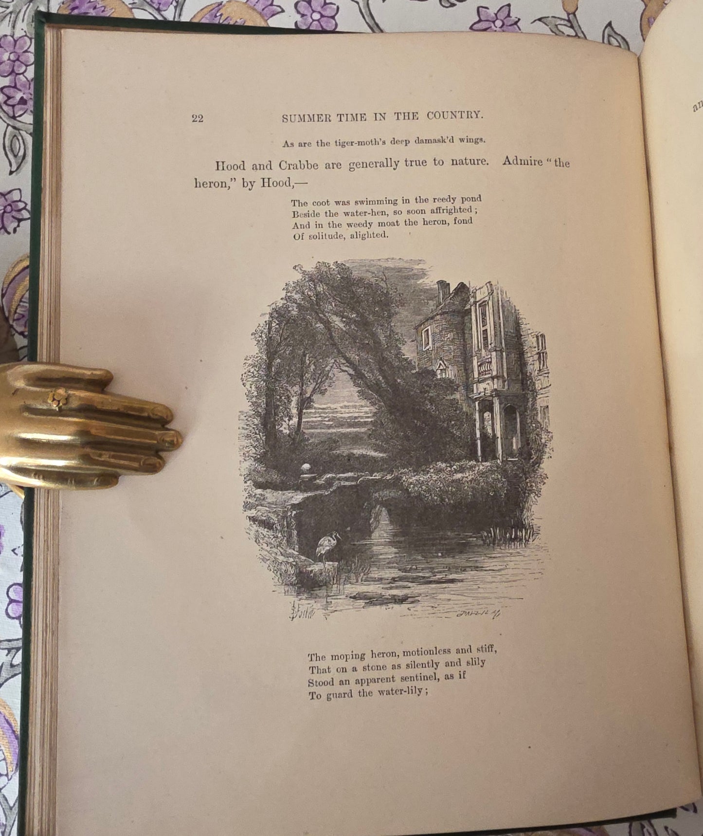 1880 Summer Time in the Country By Rev Willmott - Antique Book - Summer Writing