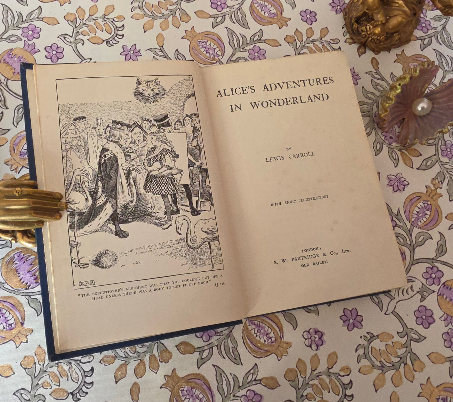 1908 Alice's Adventures in Wonderland by Lewis Carroll - Illustrated, Antique Book