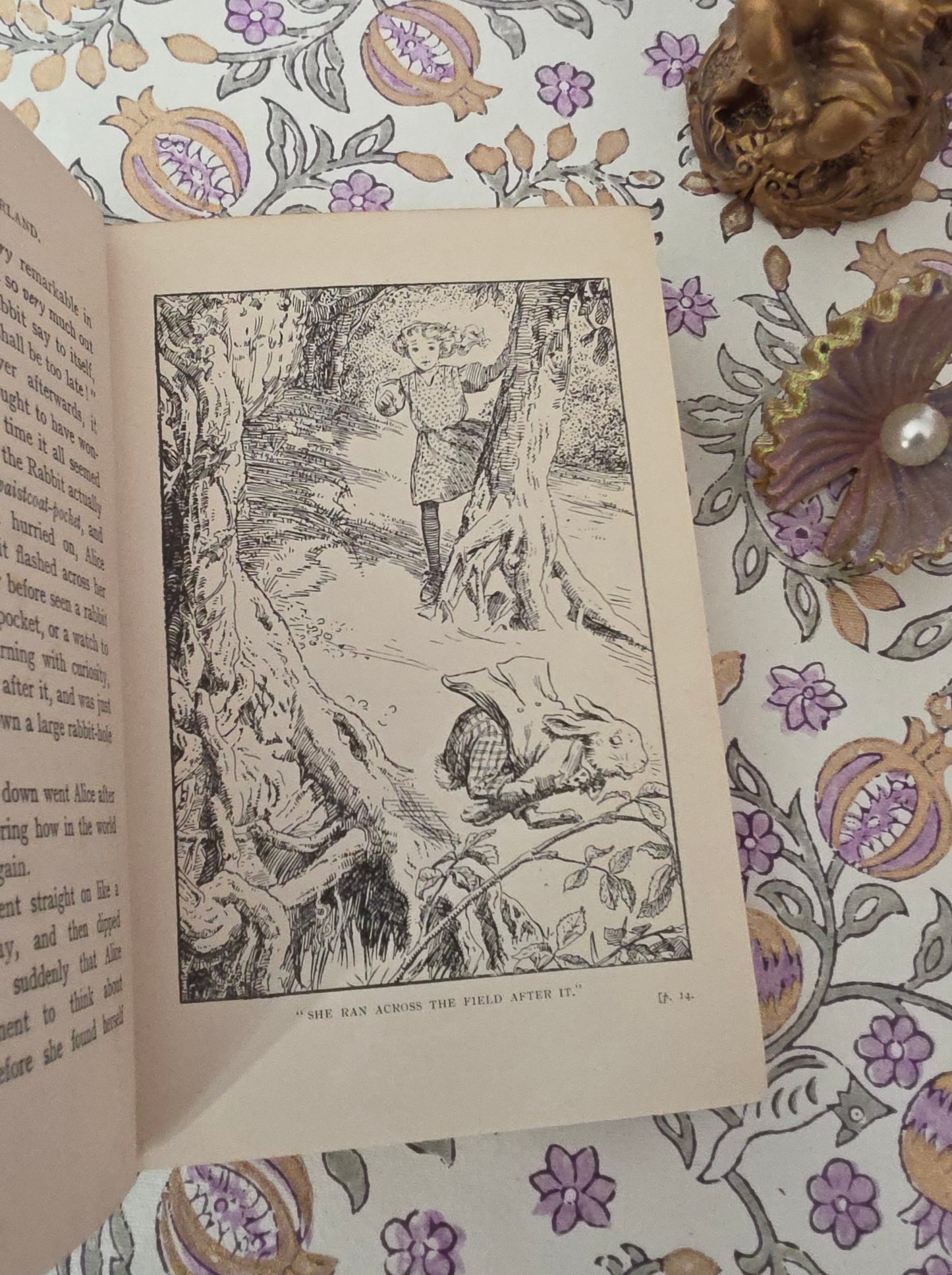 1908 Alice's Adventures in Wonderland by Lewis Carroll - Illustrated, Antique Book