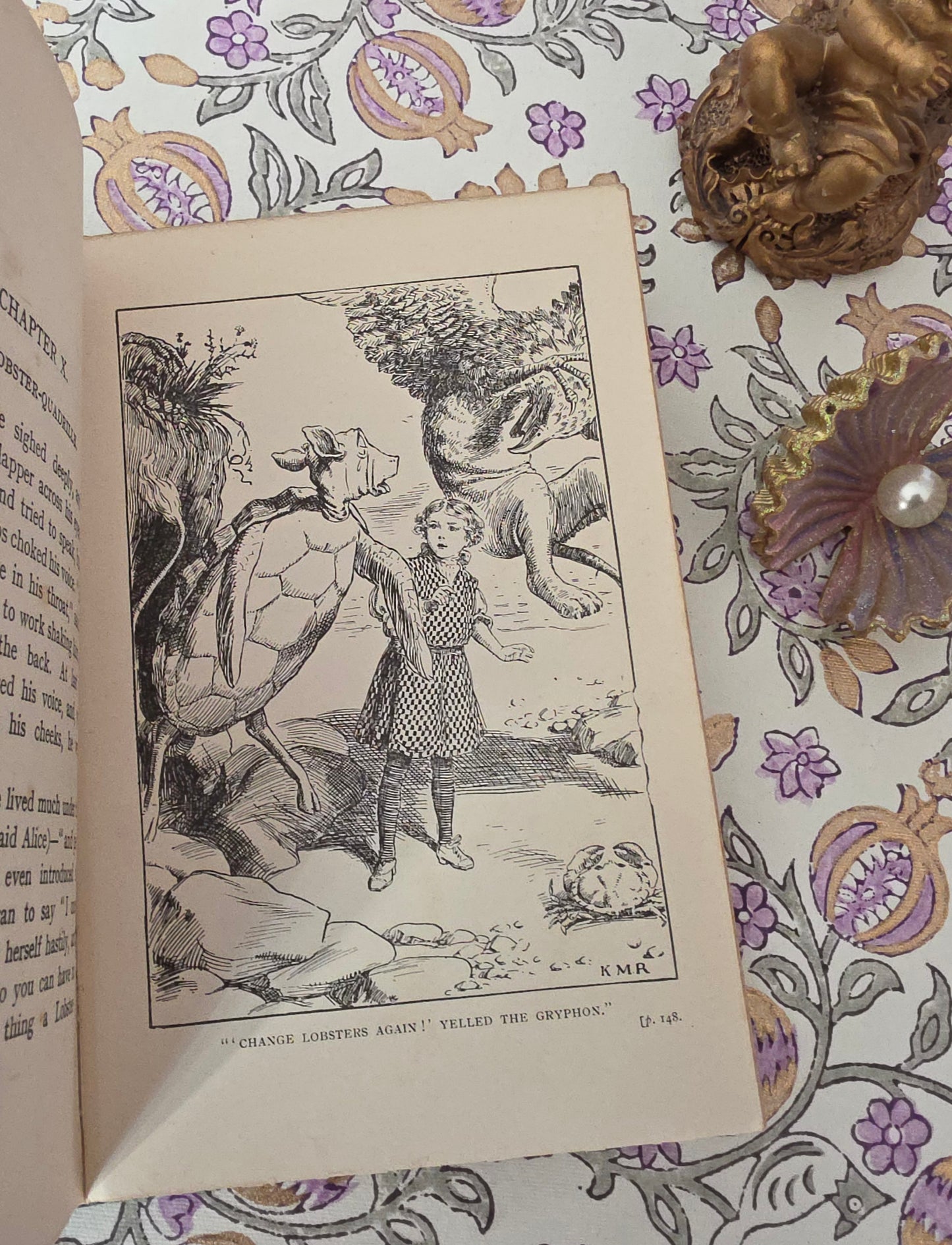 1908 Alice's Adventures in Wonderland by Lewis Carroll - Illustrated, Antique Book