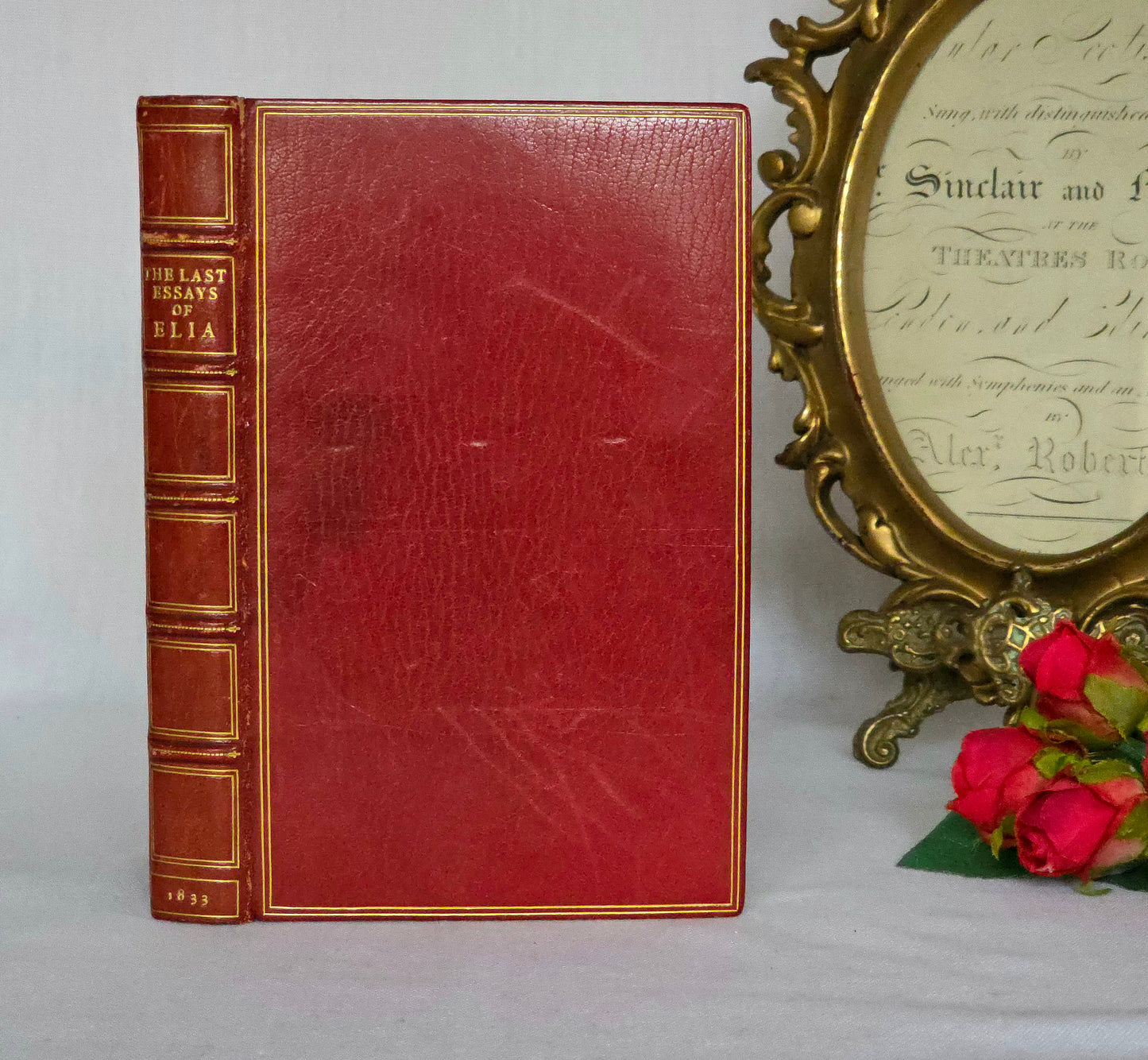 1833 Hidden Vanishing Fore-Edge Painting - Last Essays of Elia