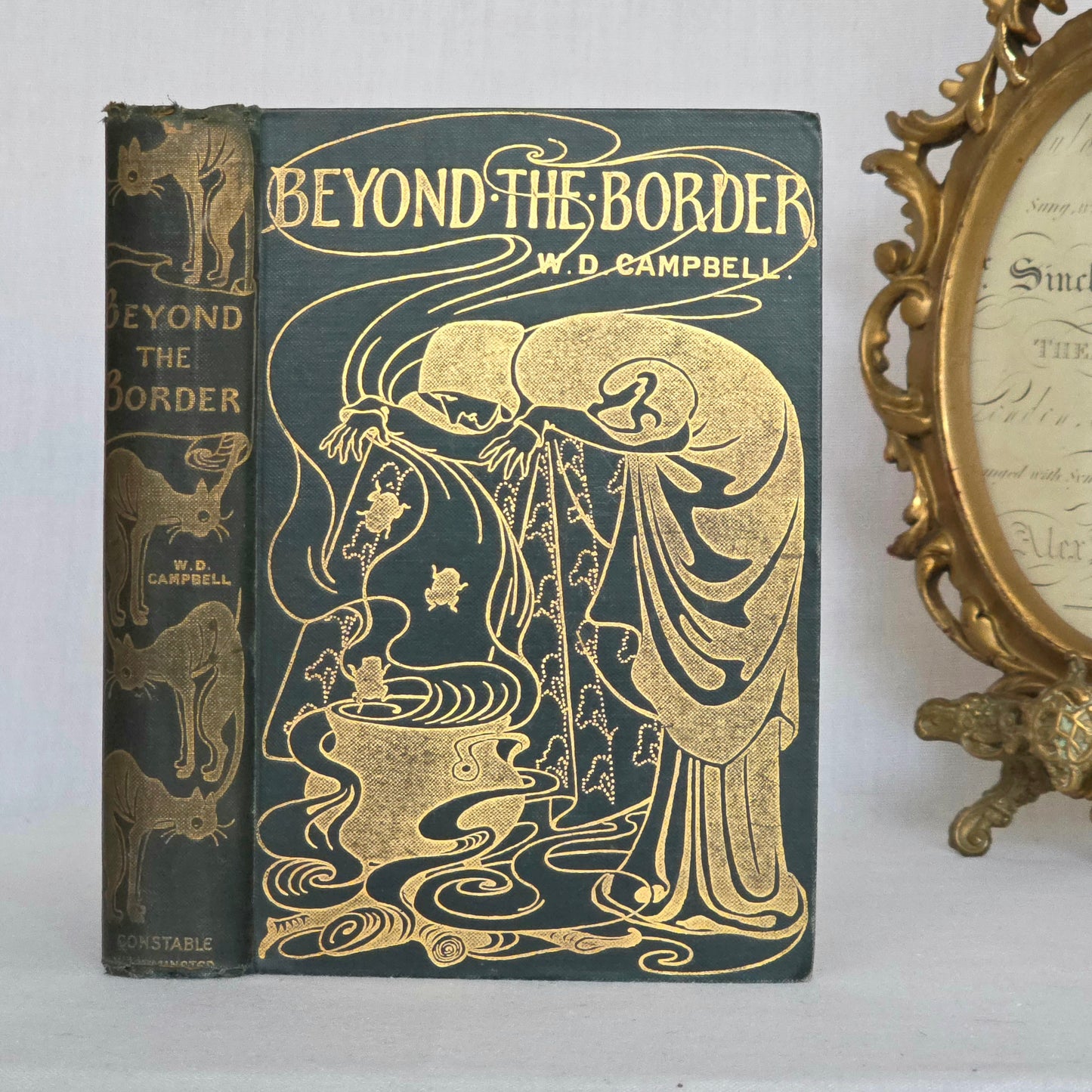 1898 Beyond the Border by Walter Douglas Campbell / Beautiful Boards / Richly Illustrated by Helen Stratton
