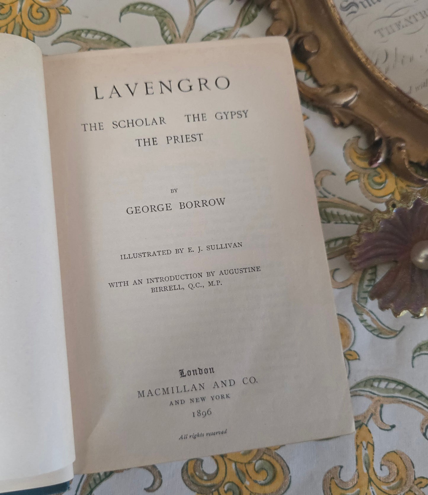 1896 Lavengro by George Borrow - Illustrated and Turbayne Covers