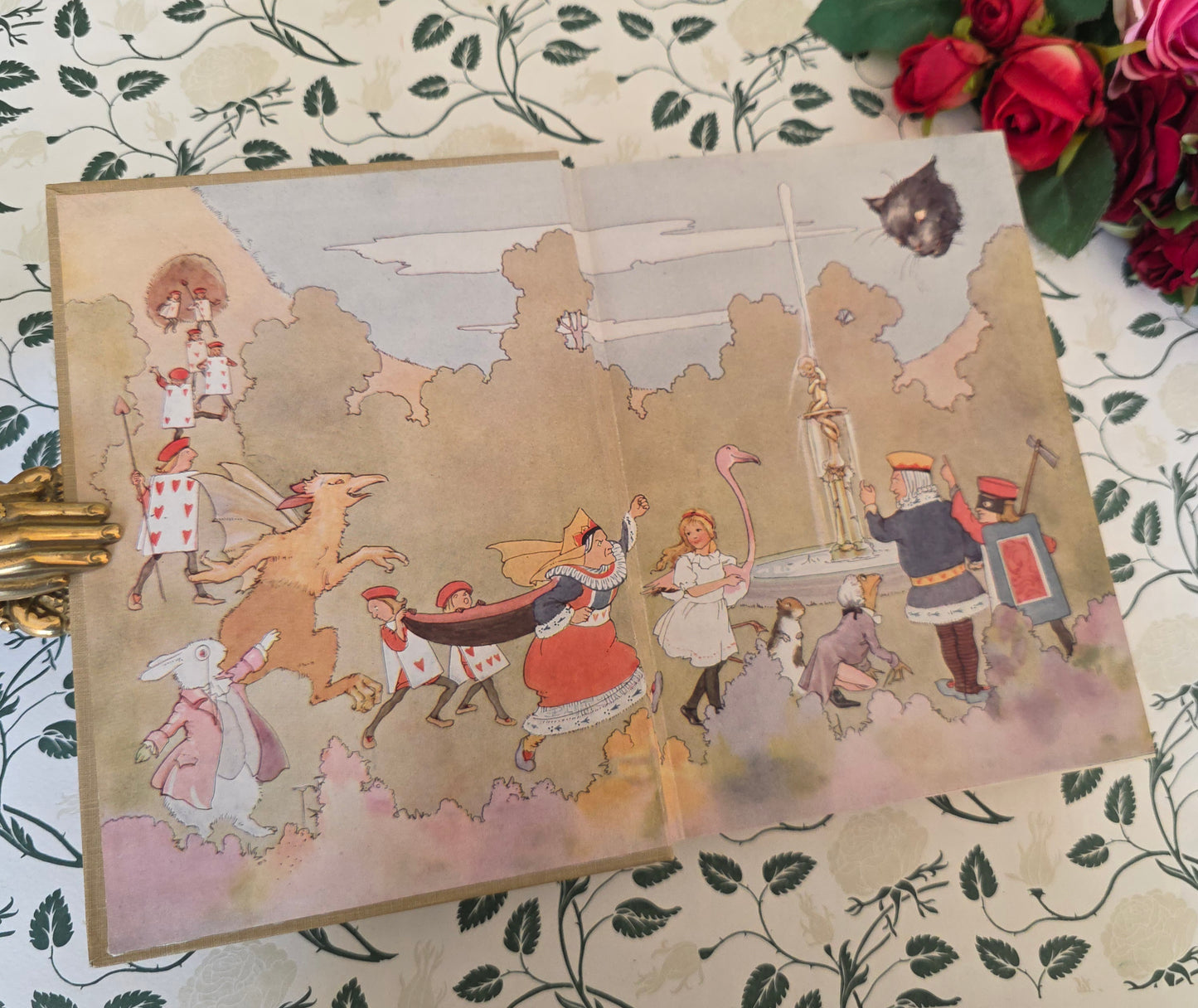 1925 Alice's Adventures in Wonderland by Lewis Carroll - Illustrated Antique Book