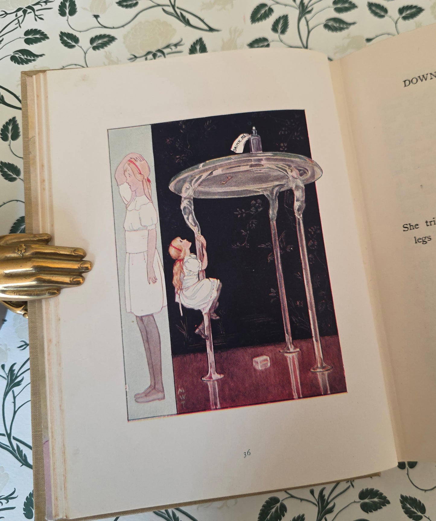 1925 Alice's Adventures in Wonderland by Lewis Carroll - Illustrated Antique Book