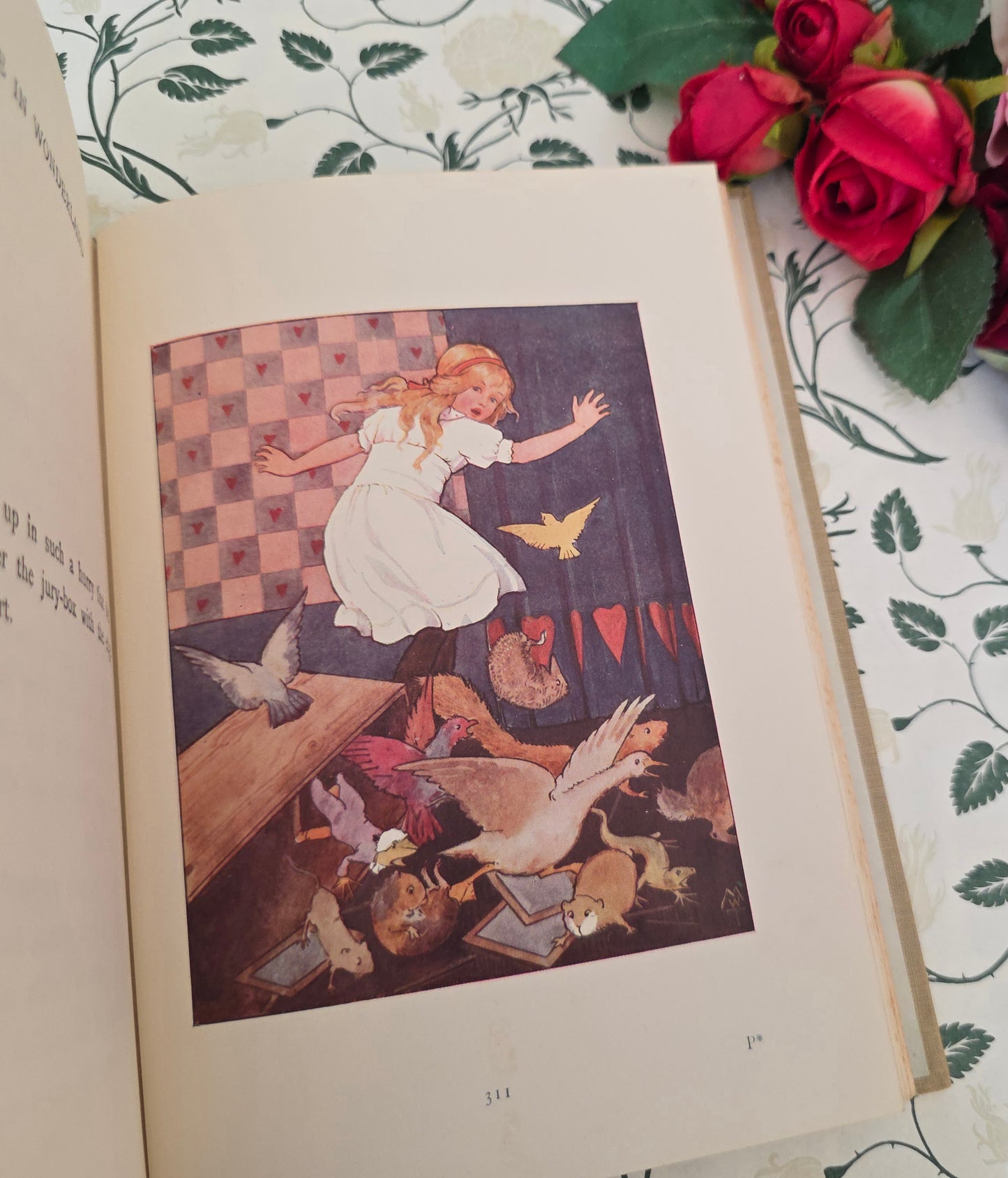 1925 Alice's Adventures in Wonderland by Lewis Carroll - Illustrated Antique Book