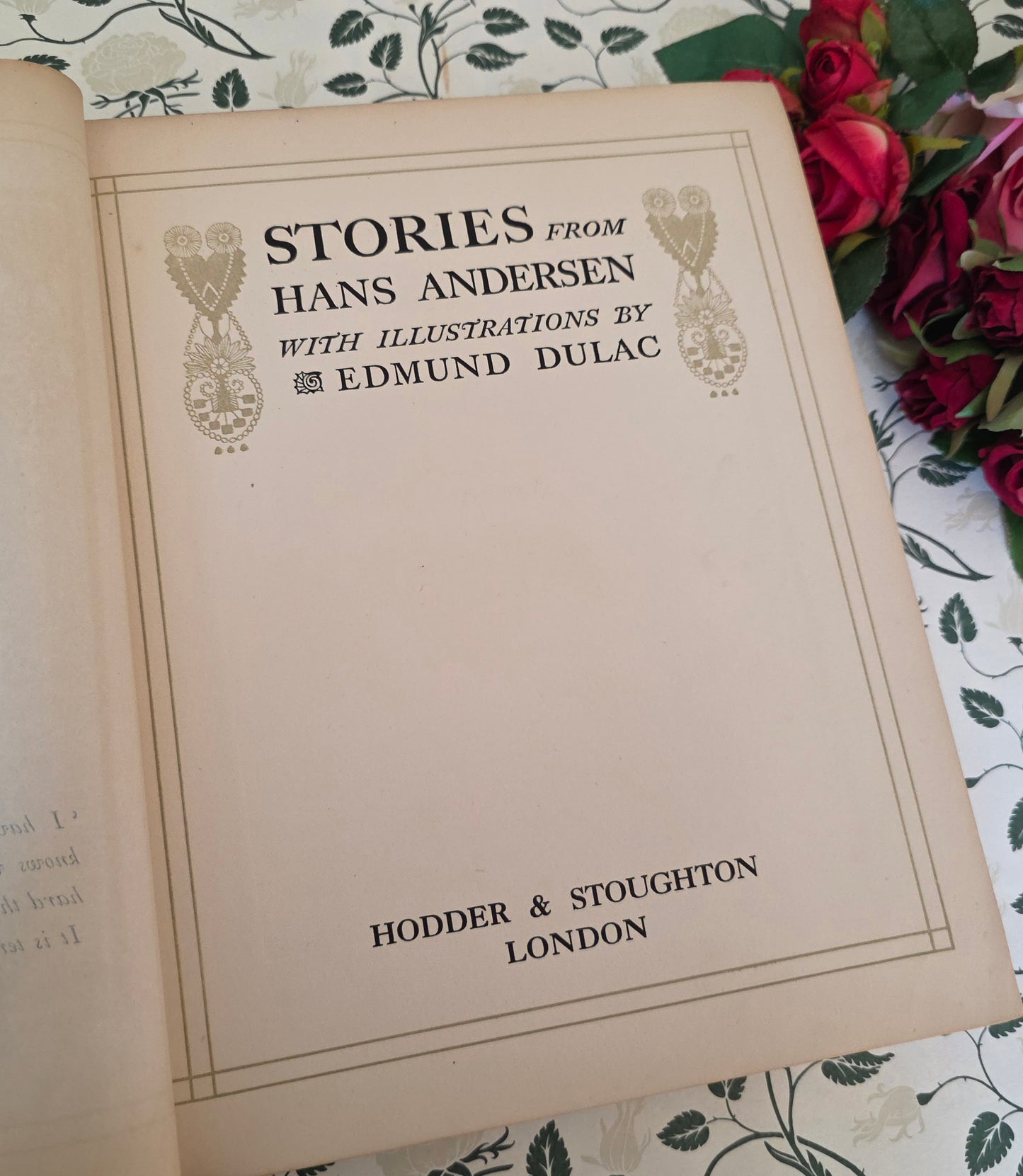 1911 Stories From Hans Andersen / 1st Edition Thus - Illustrated by Edmund Dulac