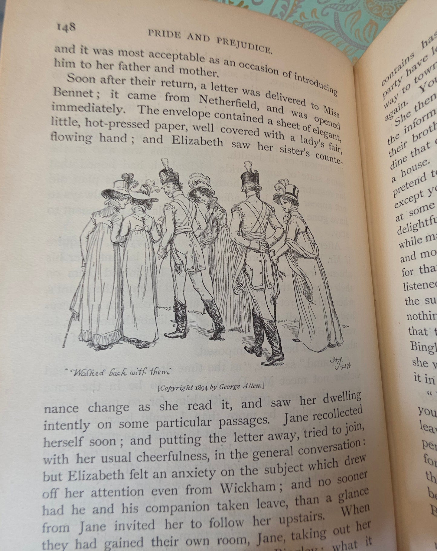 1906 Pride & Prejudice by Jane Austen / Peacock Ed / George Allen, London / Very Good Condition / Illustrated by Hugh Thomson