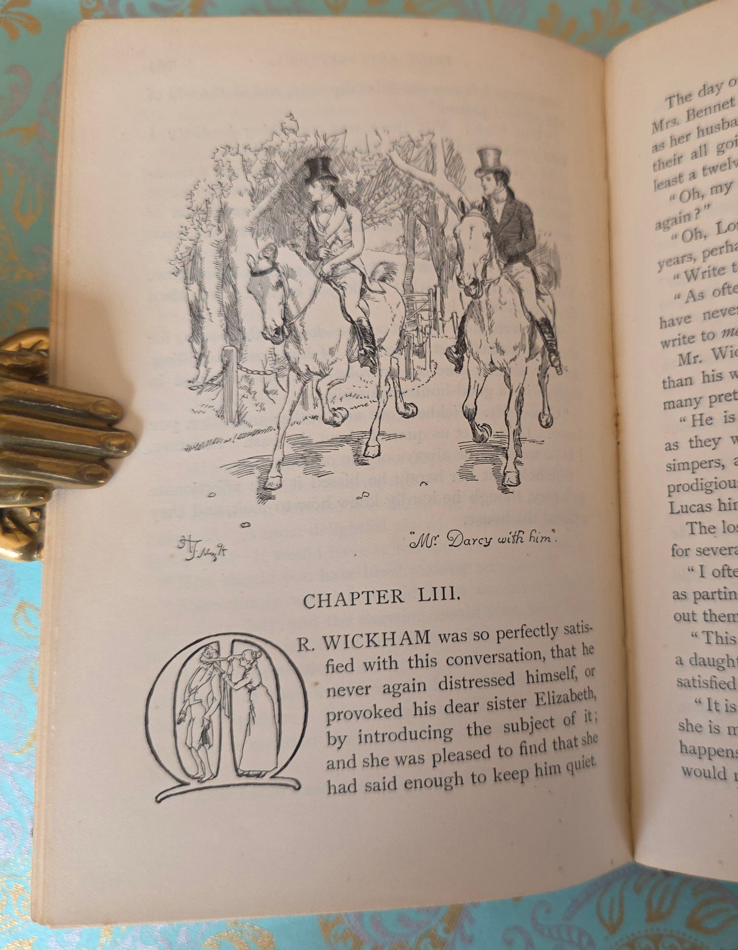 1906 Pride & Prejudice by Jane Austen / Peacock Ed / George Allen, London / Very Good Condition / Illustrated by Hugh Thomson