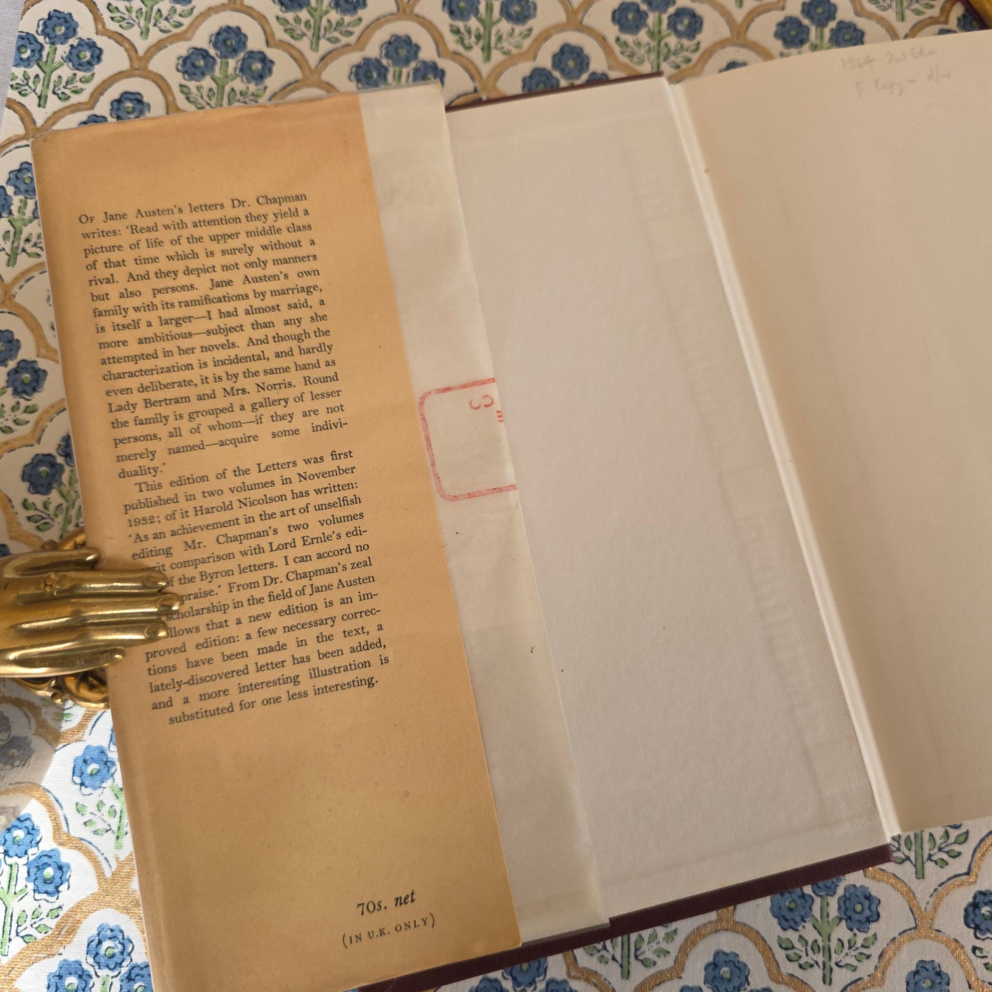 1964 Jane Austen's Letters - Comprehensive Vintage Book