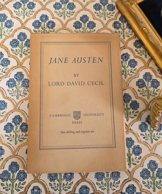 1935 Jane Austen by Lord David Cecil - Vintage Book