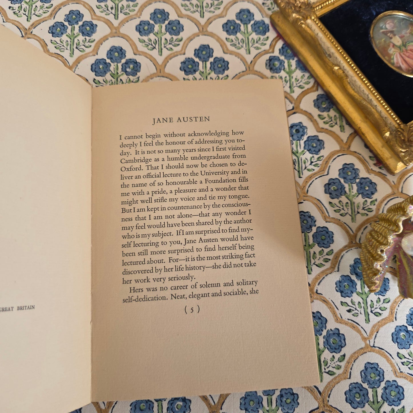 1935 Jane Austen by Lord David Cecil - Vintage Book