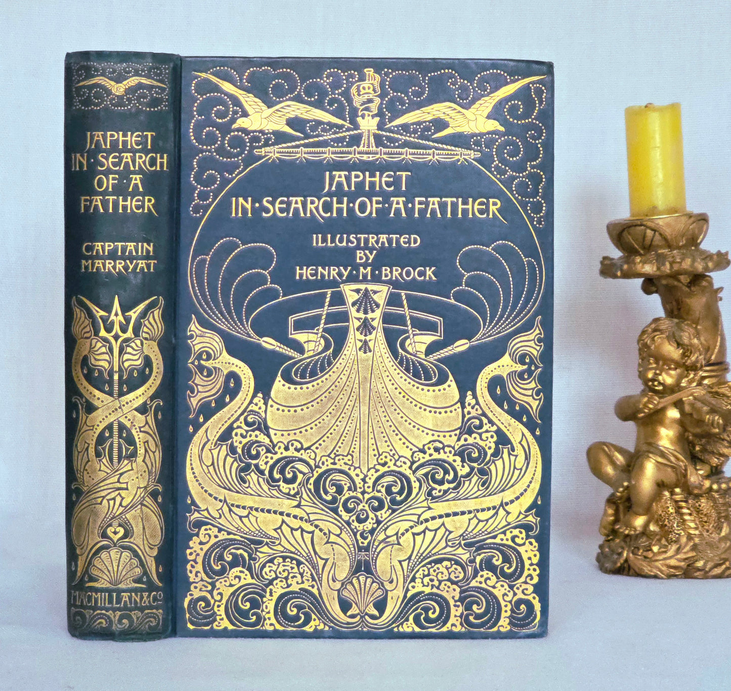 1895 Japhet In Search of a Father - Antique Book, Turbayne Covers, Illustrated