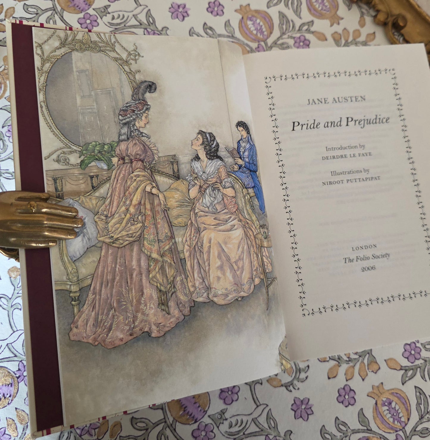 2006 Pride and Prejudice by Jane Austen - Illustrated Vintage Book in Slipcase