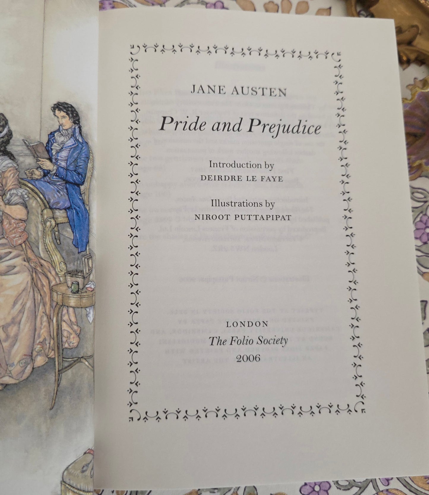 2006 Pride and Prejudice by Jane Austen - Illustrated Vintage Book in Slipcase