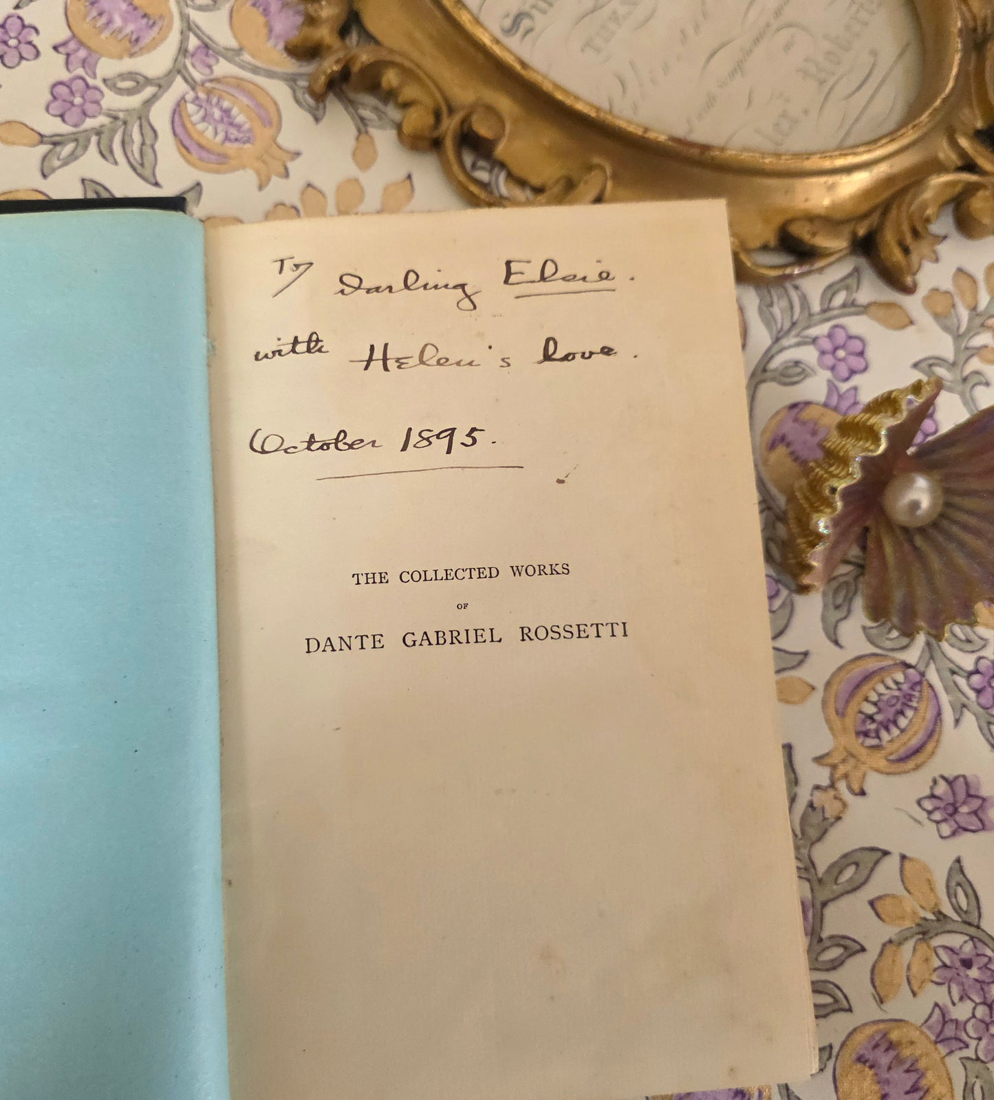 1890 Collected Works of Dante Gabriel Rossetti - In Two Volumes - 1st Edition