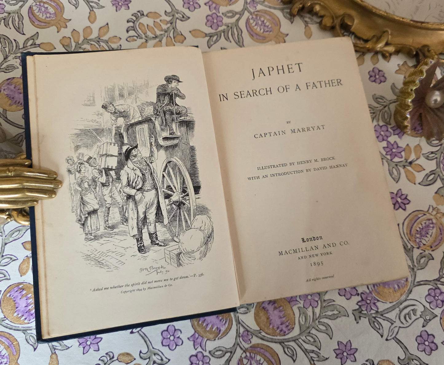 1895 Japhet In Search of a Father - Antique Book, Turbayne Covers, Illustrated