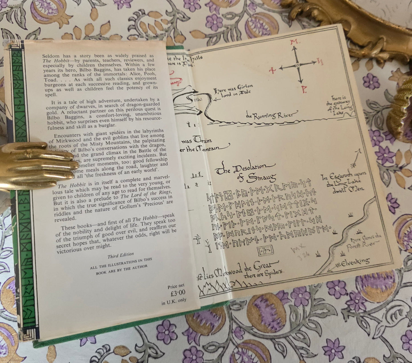 1975 The Hobbit by JRR Tolkien - With Lovely Dust Wrapper