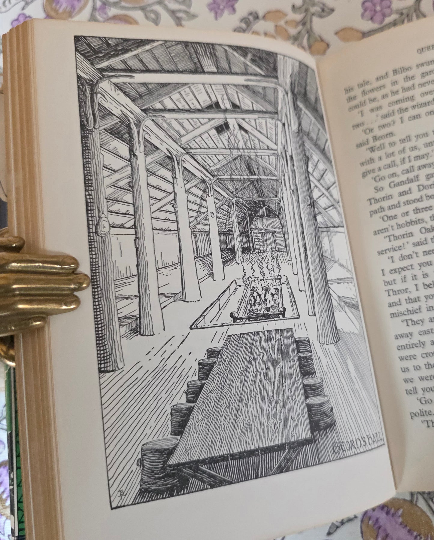 1975 The Hobbit by JRR Tolkien - With Lovely Dust Wrapper